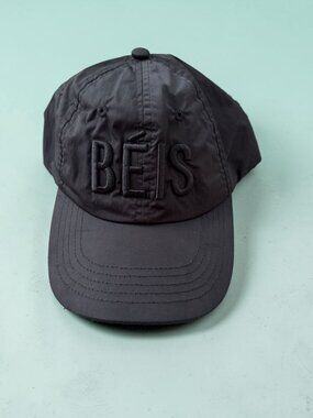 BEIS Unisex Black Adjustable Logo Baseball Hat Cap